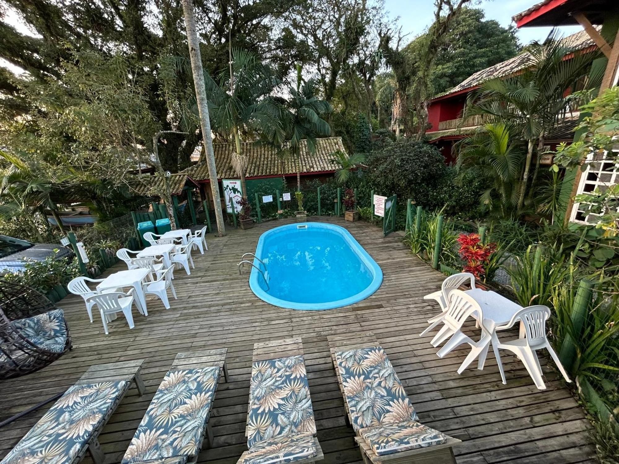 Pousada Canoa Azul Na Praia Da Ferrugem Garopaba Extérieur photo